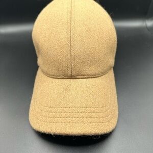 Men's Tan Wool Baseball Cap